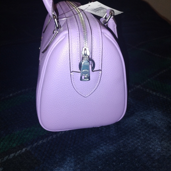 Coach Lavender Floral Rowan Satchel - Picture 4 of 12